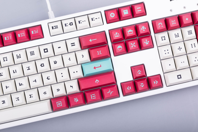 Illustration for article titled Hyper Light Drifter Keycap Set Shouldn't Be Too Hard To Type On